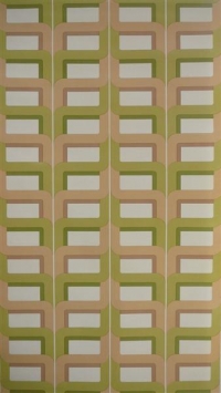 beige groen geometrisch patroon