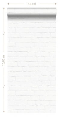 White bricks wallpaper