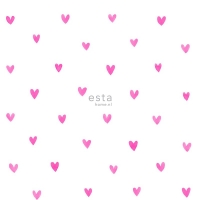 ESTA wallpaper pink hearts