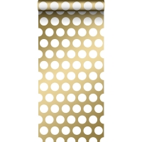 ESTA wallpaper gold with large white dots