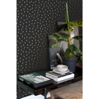 ESTA wallpaper black with golden stripes