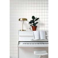 ESTA wallpaper white and golden tiles