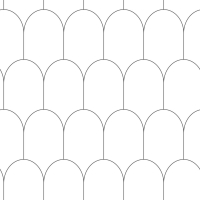 White - black arches wallpaper