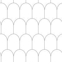 White - black arches wallpaper