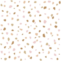 Papier peint terrazzo rose et brun