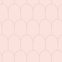 ESTA art deco wallpaper pink with golden arches