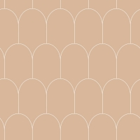 ESTA art deco behang bruin met witte bogen