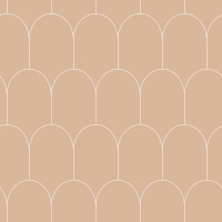 ESTA art deco wallpaper brown with white arches