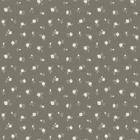 papier peint brun-gris avec petites fleurs rose ESTA