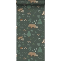 ESTA wallpaper forest animals green