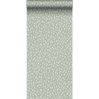 ESTA wallpaper mint green with white dots