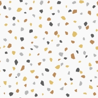 Papier peint terrazzo ochre jaune et gris