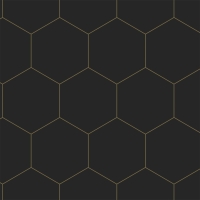 Black and gold hexagon wallpaper
