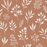 ESTA wallpaper with flowers Scandinavian style terracotta