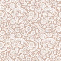 ESTA wallpaper with flowers terracotta