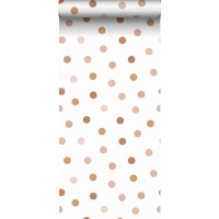 ESTA wallpaper terracotta and pink dots