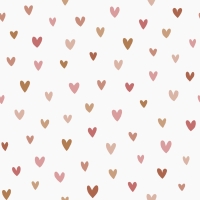 ESTA wallpaper terracotta and pink hearts