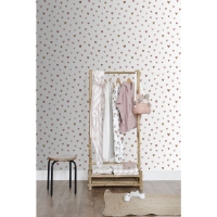 ESTA wallpaper terracotta and pink hearts