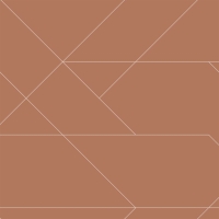 Terracotta graphic lines wallpaper