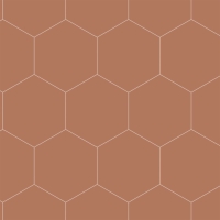 Terracotta-wit honinggraat behang