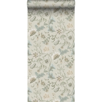 ESTA behang vintage bloemen zandbeige