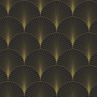 ESTA art deco wallpaper black and gold