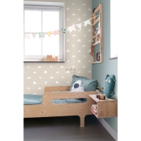 ESTA boys room wallpaper with dinosaurs beige