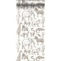 ESTA boys room wallpaper with wild animals