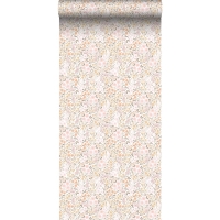 ESTA wallpaper with little flowers in soft pink and beige