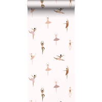 ESTA girls room wallpaper terracotta and lila ballerina