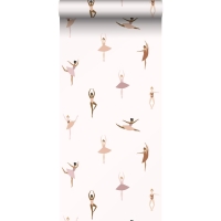 ESTA girls room wallpaper terracotta and lila ballerina