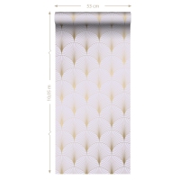 ESTA art deco wallpaper lilac and gold