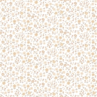Papier peint avec de petites fleurs beige