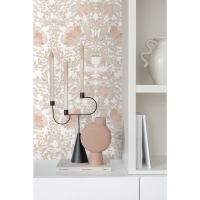 ESTA wallpaper art nouveau flowers beige and terracotta