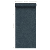 ESTA wallpaper 3D wavy lines dark blue