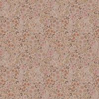 Papier peint à motif de petites fleurs en rose