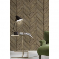 Papier peint chevron bois ancestral