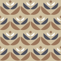 LAVMI wallpaper Cookies brown beige grey geometric flower