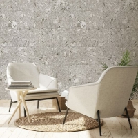 Grey cork squares imitation wallpaper