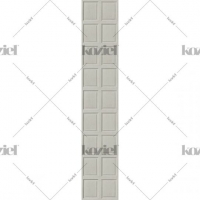 Lambrisering imitatie behang grijs