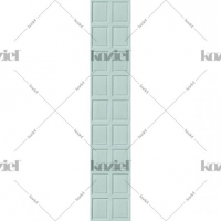 Lambrisering imitatie behang blauw