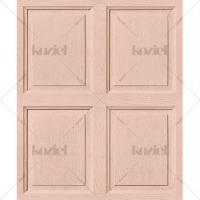 English wood panelling imitation wallpaper Salmon pink