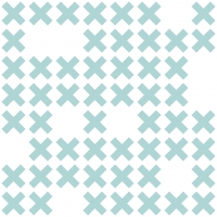 LAVMI wallpaper System blue crosses