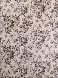 Vintage floral wallpaper with brown and beige flowers