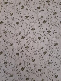 Vintage floral wallpaper with small green twigs