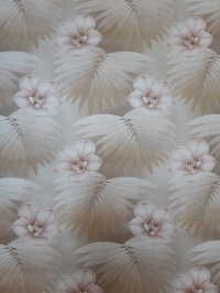 Papier peint vintage marron et rose
