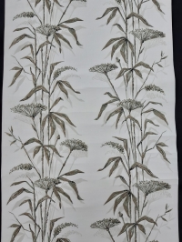 Bruin en grijs vintage bloemenbehang