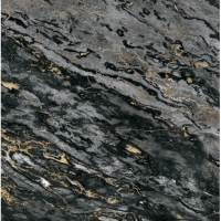 Round wallpaper black and gold marble Sarrancolin