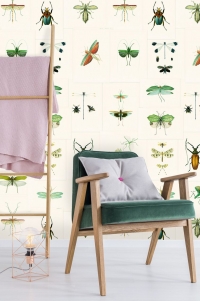 Entomology wallpaper green