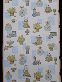 Keukenmateriaal jaren '50 behang
